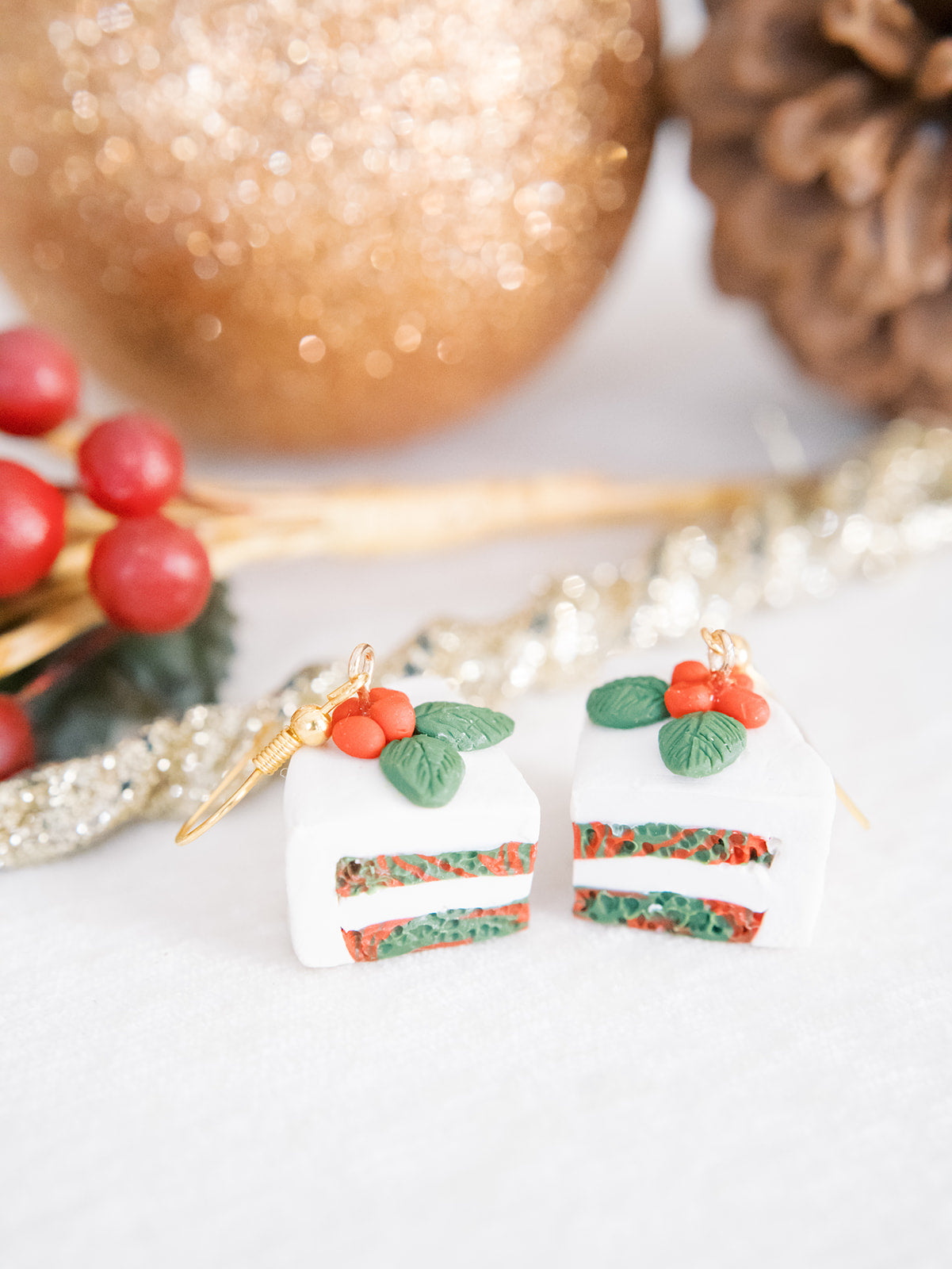 Christmas Celebration Cake Earrings