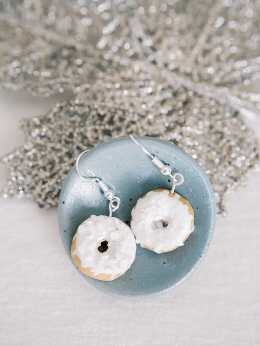 Snowball Donut Earrings