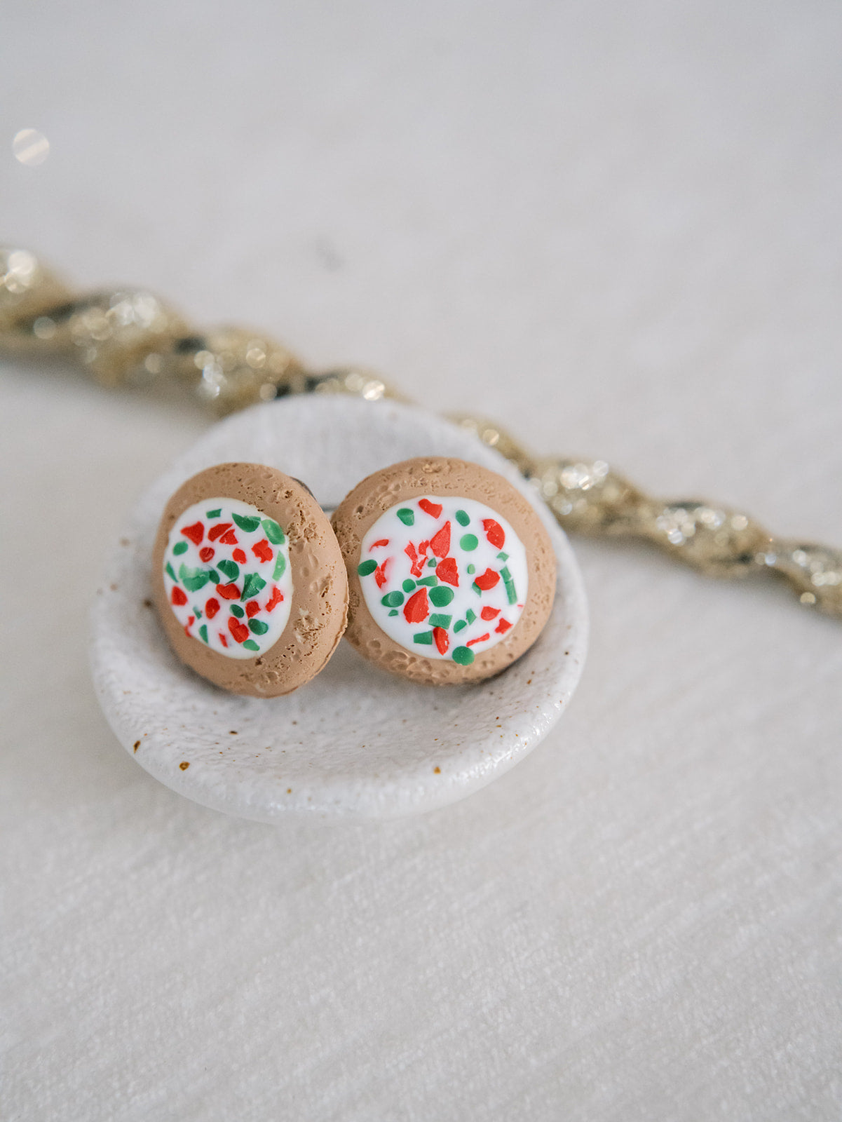 Christmas Frosted Sugar Cookie Earrings: Nostalgic Holiday Delights