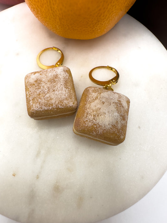 Beignet Huggie Earrings