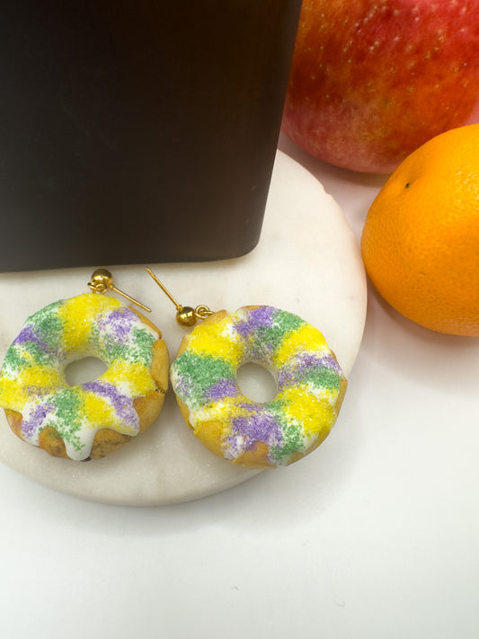 King Cake Earrings