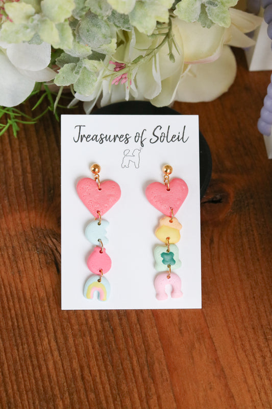 Four Lucky Charm Dangle Earring