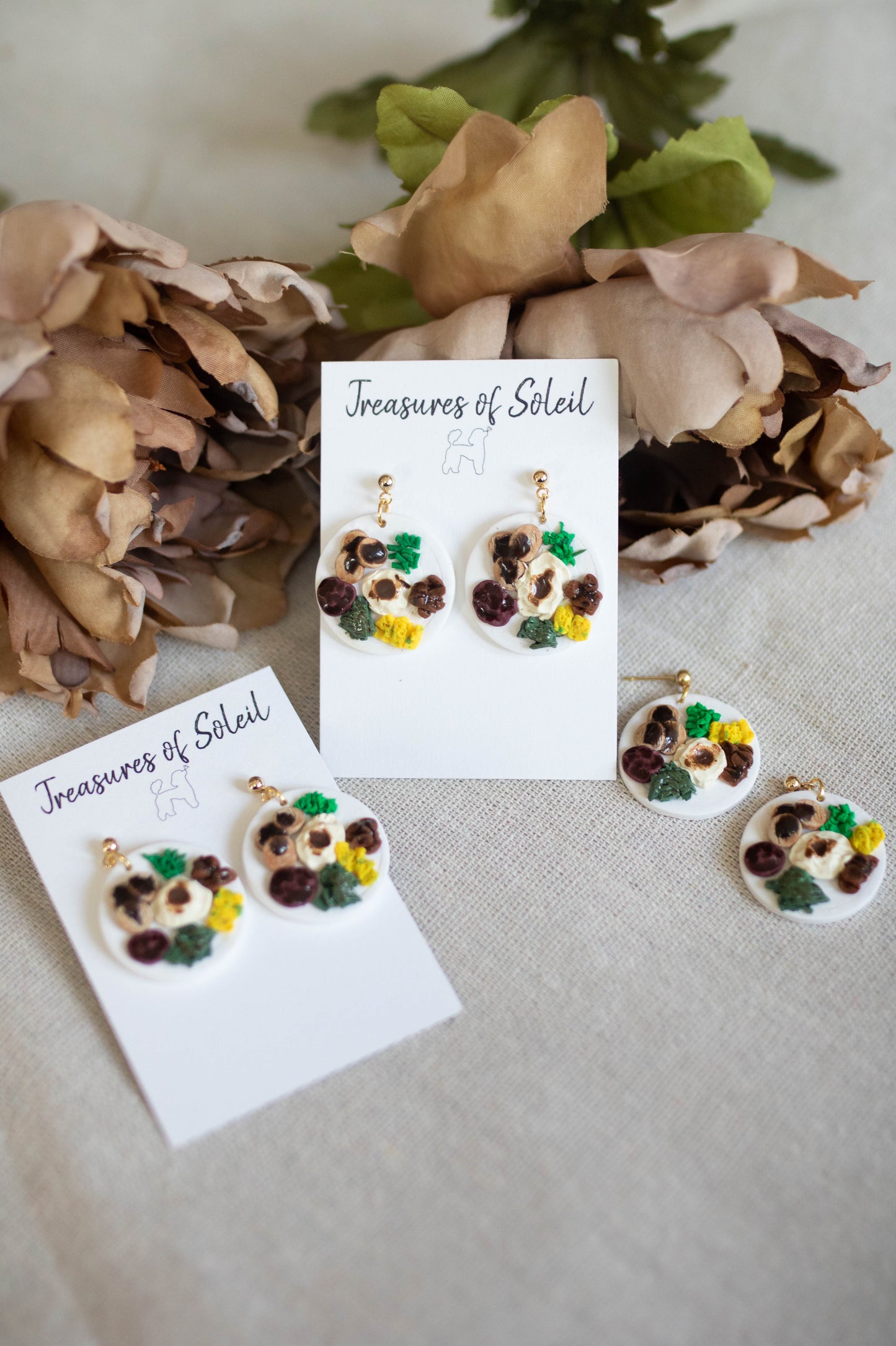 Thanksgiving Dinner Plate Earrings