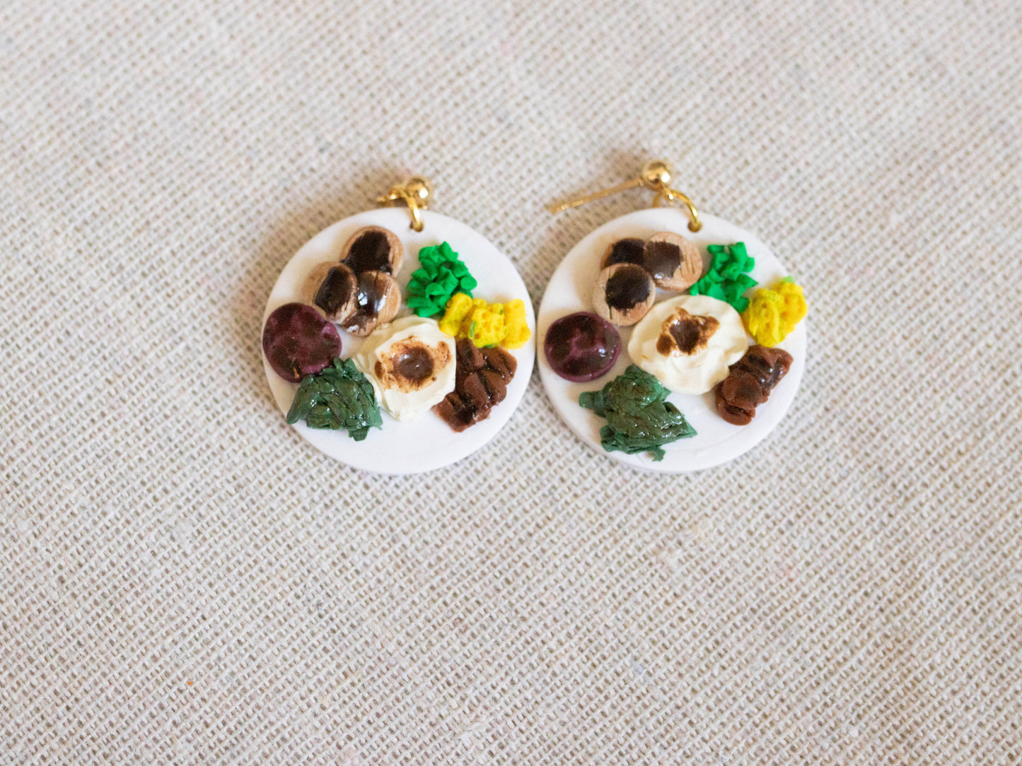 Thanksgiving Dinner Plate Earrings