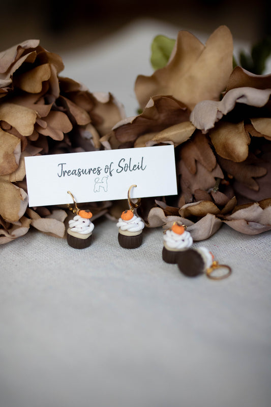 Fall Cupcake Earrings